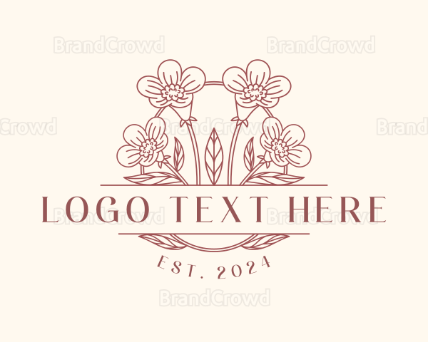 Flower Blossom Garden Logo