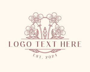 Flower Blossom Garden Logo