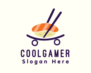 Sushi Food Cart Logo
