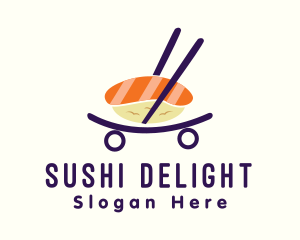 Sushi - Sushi Food Cart logo design
