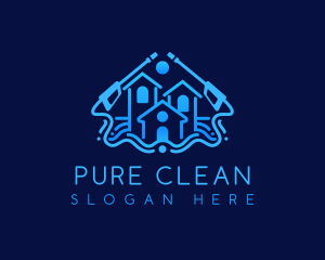 Pressure Wash Cleaning logo design