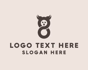 Mascot - Owl Infinity Loop logo design