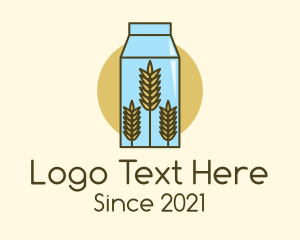 Rye - Wheat Milk Product logo design