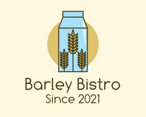 Barley - Wheat Milk Product logo design