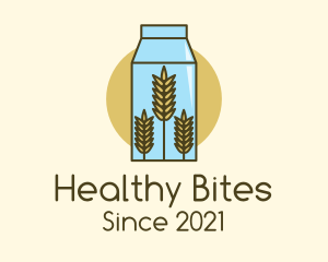 Wheat Milk Product logo design