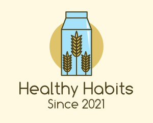 Wheat Milk Product logo design