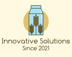 Wheat Milk Product logo design