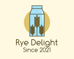 Rye - Wheat Milk Product logo design