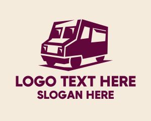 Food Truck - Van Vehicle Automobile logo design