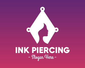 Piercing - Beauty Woman Jewel logo design