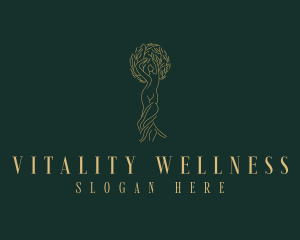 Wellness Woman Tree logo design