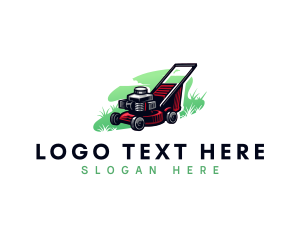 Horticulture - Lawn Mower Landscaping logo design