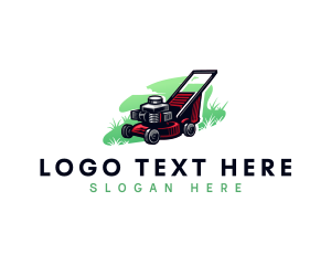 Turf - Lawn Mower Landscaping logo design