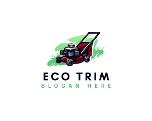  Lawn Mower Landscaping logo design