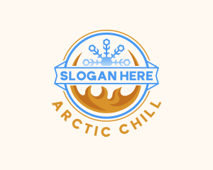 Hot Cold Temperature logo design