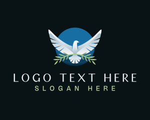 Avian - Pigeon Peace Bird logo design