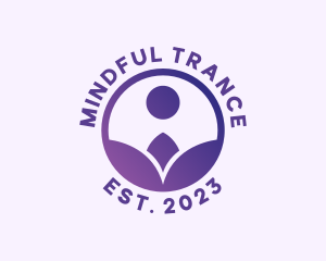 Hypnotherapy - Spiritual Flower Person logo design