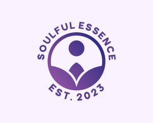 Spiritual - Spiritual Flower Person logo design