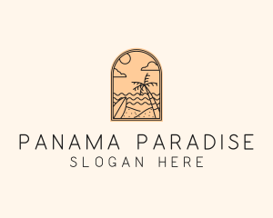 Beach Island Travel logo design