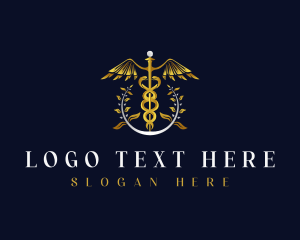 Caduceus Clinic Healthcare logo design