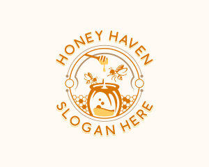 Honey Bee Beekeeper logo design