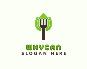 Vegetarian - Fork Leaves Tree logo design