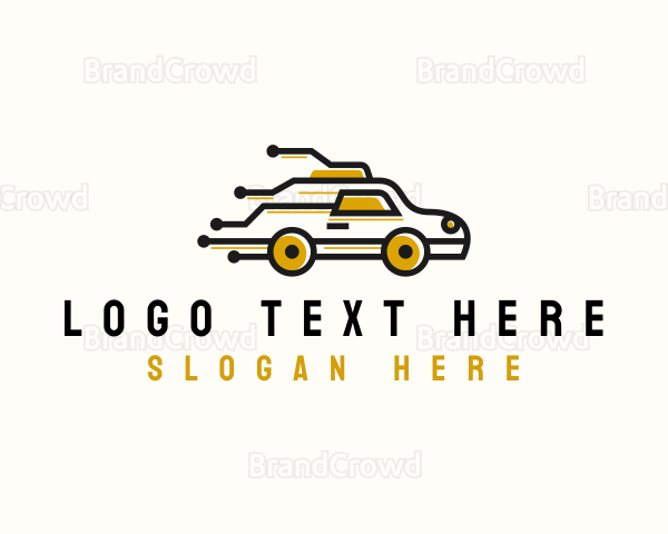 Taxi Tech Circuit Logo