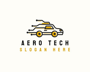 Taxi Tech Circuit logo design