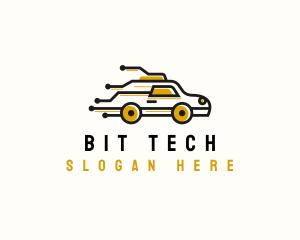 Taxi Tech Circuit logo design