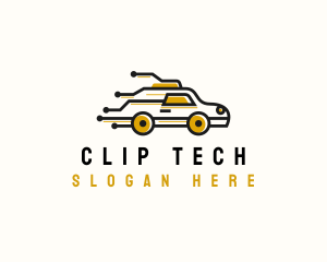 Taxi Tech Circuit logo design