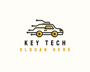 Taxi Tech Circuit logo design