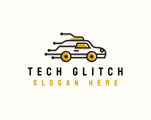 Taxi Tech Circuit logo design