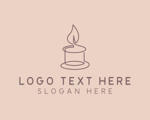 Scented - Wellness Spa Candle logo design