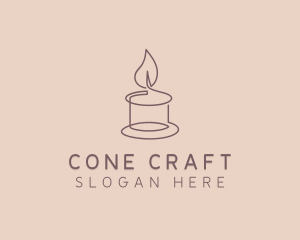 Wellness Spa Candle logo design