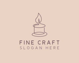 Wellness Spa Candle logo design