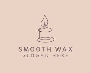 Wellness Spa Candle logo design