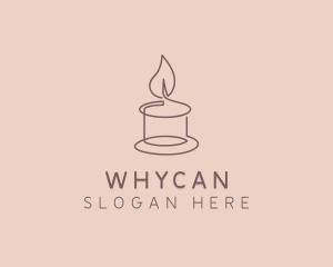 Candle - Wellness Spa Candle logo design