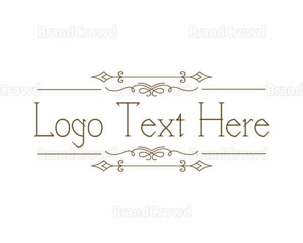 Rustic Elegant Ornament Logo