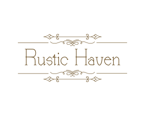 Rustic Elegant Ornament logo design