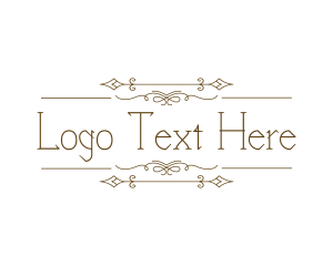 Rustic Elegant Ornament Logo