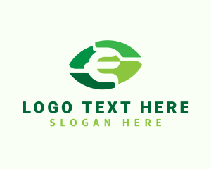 Letter E - Natural Ecology E logo design