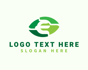 Recycle - Natural Ecology E logo design