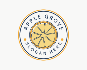 Orange Fruit Slice logo design