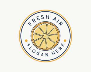 Orange Fruit Slice logo design