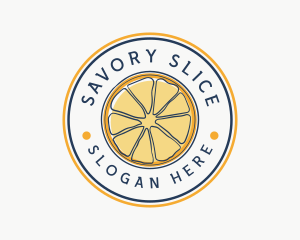 Orange Fruit Slice logo design