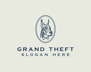 Costume - Dog Gentleman Grooming logo design