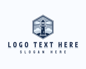Tower - Port Lighthouse Tower logo design