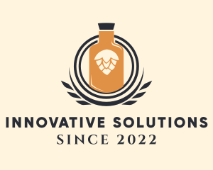 Brewmaster - Beer Hops Bottle logo design