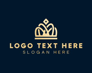 Luxe - Luxury Pageant Crown logo design