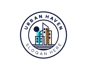 Urban City Building Structures logo design